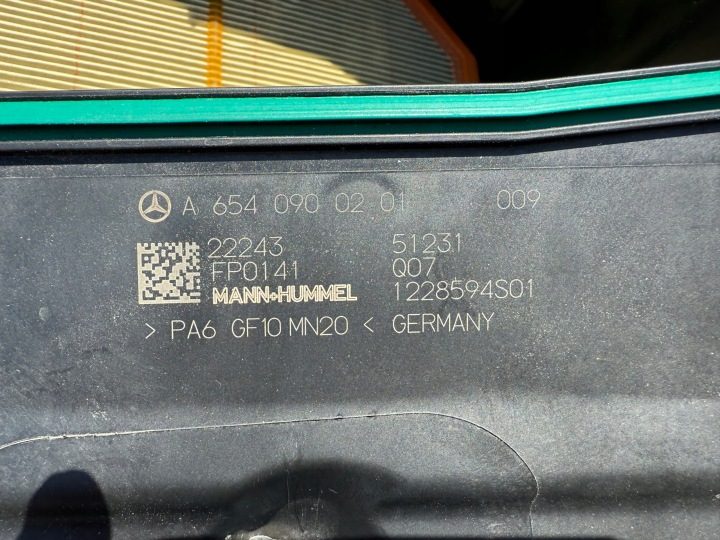 Mercedes A 177 GLB GLA 247 CLA 118 фильтр корпус воздушного фильтра 654 2.0 дизель, фото 4