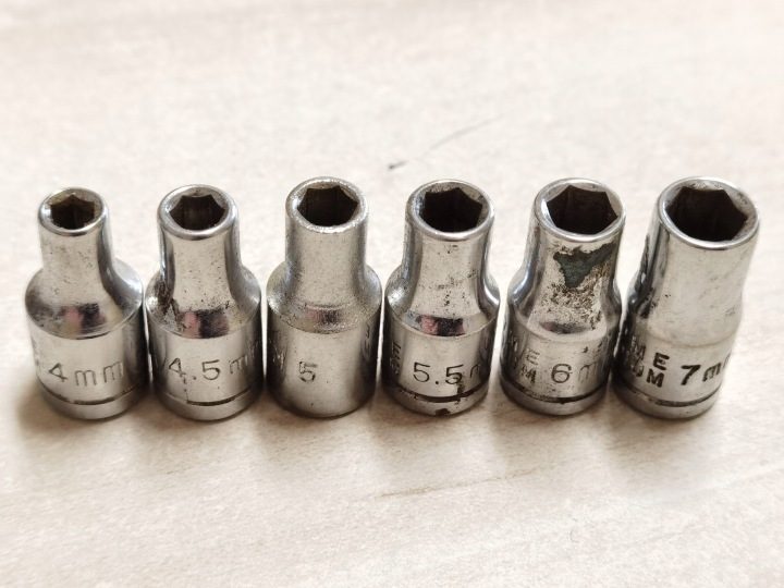 Набор головок 1/4" 6-kątnych 4-7mm, фото 1