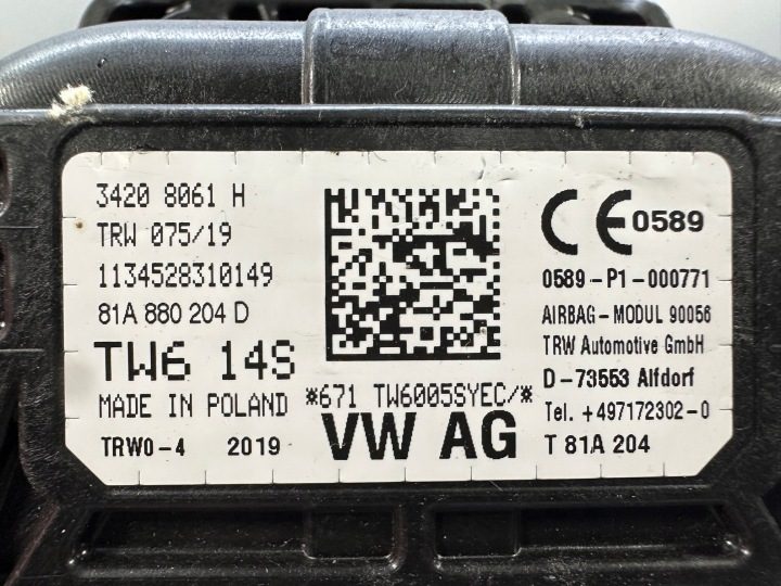 AUDI Q2 Q3 81A ПОДУШКА БЕЗОПАСНОСТИ AIRBAG ПАССАЖИРА 81A880204D, фото 4