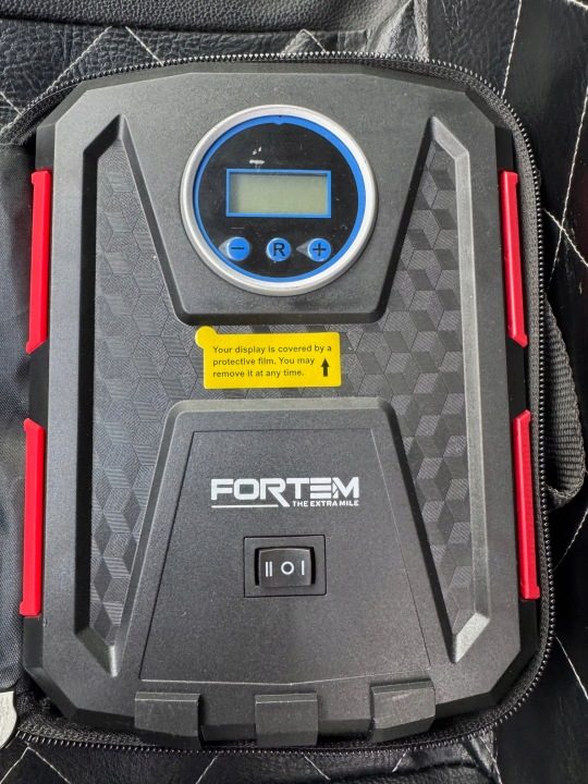 Компрессор для шин Fortem переносной манометр 12V Cyfrowa LCD, фото 2