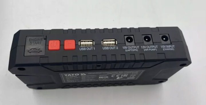 Устройство пусковое Yato 12000 мАч 12 В 500 А, фото 3