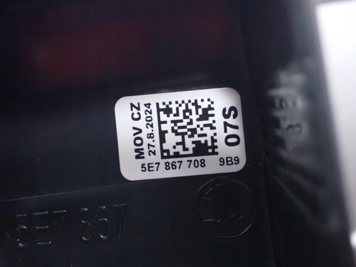 ШТОРКА ЗАДНЯЯ БАГАЖНИКА 5E7867708 SKODA OCTAVIA IV 5E3 УНИВЕРСАЛ 24 г., фото 4
