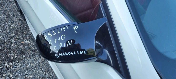 ЗЕРКАЛО ПРАВОЕ ЛЕВОЕ КОМПЛЕКТ BMW E92 E93 5 пин SHADOW LINE РЕСТАЙЛИНГ UK C110, фото 1