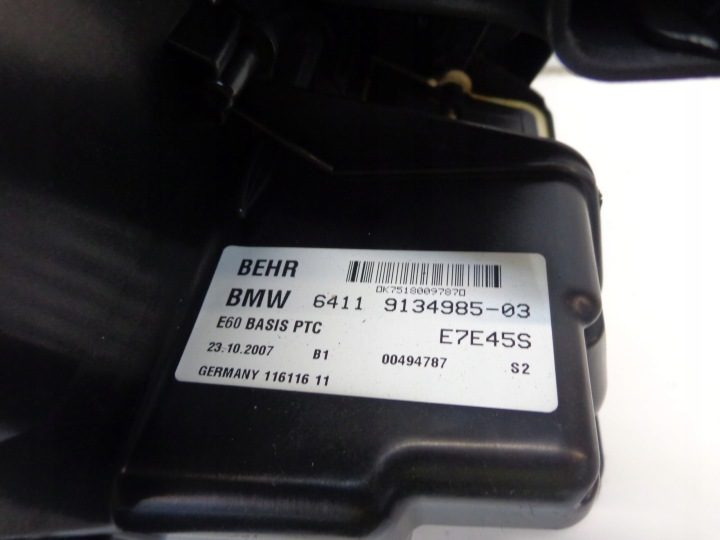 | BMW E60 E61 ОТОПИТЕЛЬ ЕВРОПА В СБОРЕ 9134985, фото 4