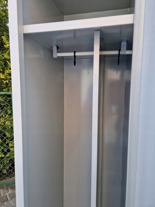 Шкаф РАБОЧИЙ для одежды металлический pracownicza двухдверный 180x60x50cm Mega-M, фото 6