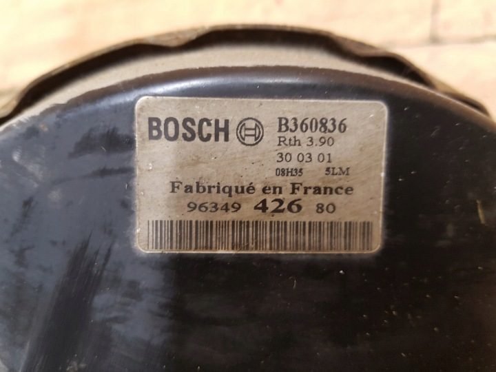 ВАКУУМНЫЙ УСИЛИТЕЛЬ ГЛАВНЫЙ ТОРМОЗНОЙ ЦИЛИНДР PEUGEOT 206 9634942680, фото 3