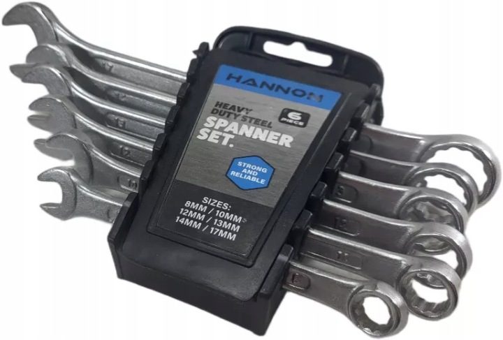 ТОРЦЕВЫЕ ГОЛОВКИ HANNON SPANNER КОМПЛЕКТ 6 шт. 8MM-17MM 23157, фото 1