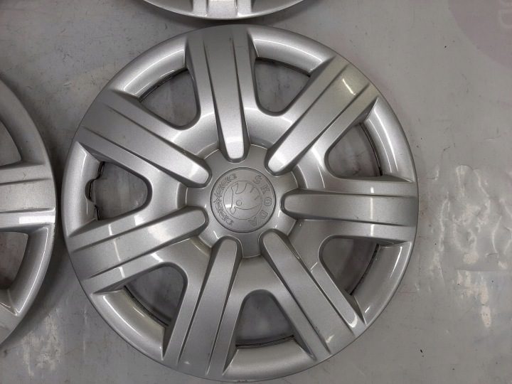 4× Колпак Skoda OE Оригинальный 14" серебристый, фото 6