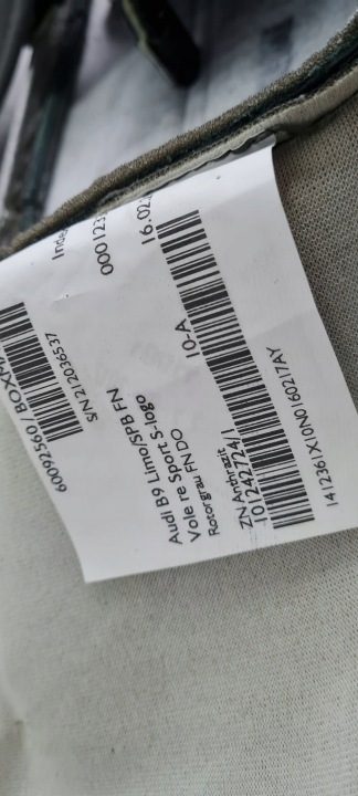 A5 8W ПОДУШКА СИДЕНЬЯ ОБШИВКА КОЖА S-LINE ZN АНТРАЦИТОВАЯ 8W0881405G A4 B9 8W, фото 13