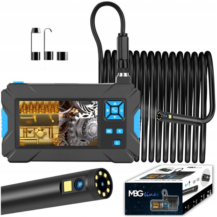 Инспекционная камера MBG Line P30 Duo эндоскоп 10M 9 LED 2x FULL HD, фото 1