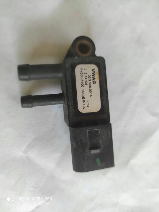 ДАТЧИК ДАВЛЕНИЯ ВЫХЛОПНЫХ ГАЗОВ DPF VW GROUP 03G906051A - ориг., фото 1