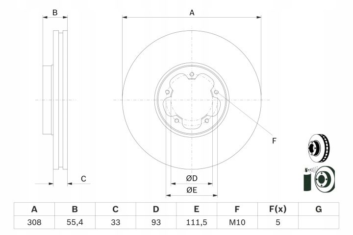 Bosch 0 986 479 D40 Тормозной диск, фото 2
