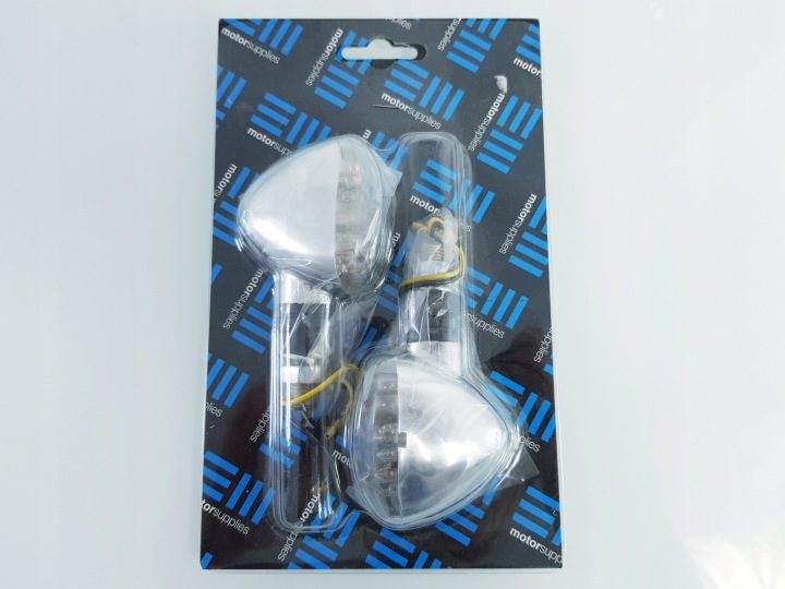 A197 ПОВОРОТНИКИ LED Хром Suzuki Honda Yamaha, фото 2