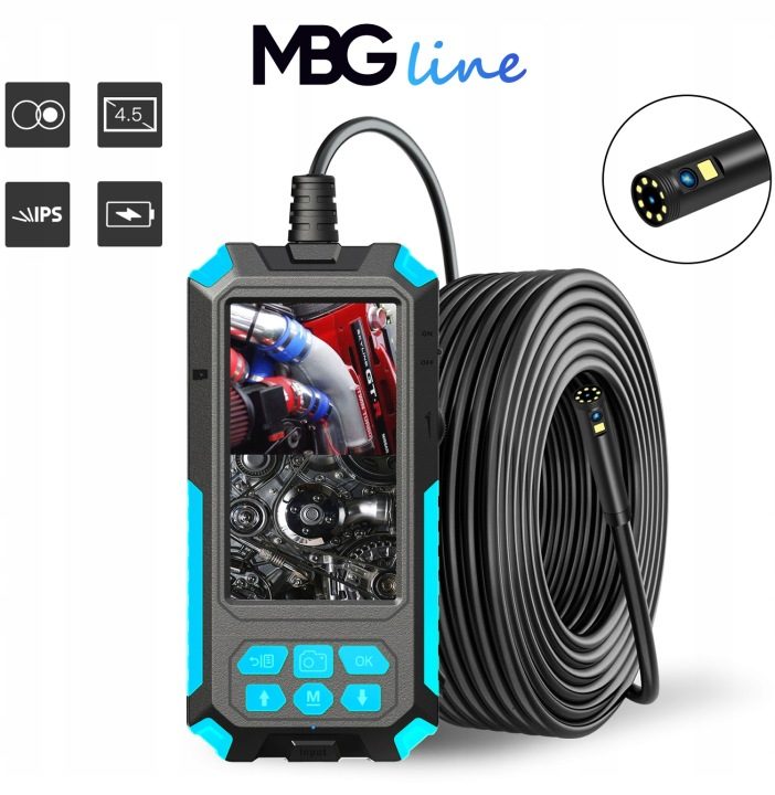 Инспекционная камера MBG LINE P50 5m DUO 9Led 2xFULL HD, фото 3