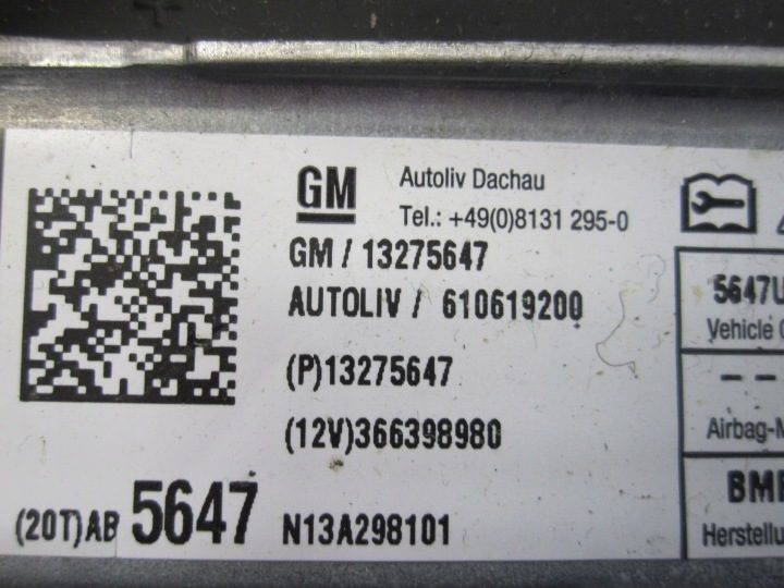 OPEL INSIGNIA A 13 г. Подушка безопасности водителя 608321500C 13275647, фото 6