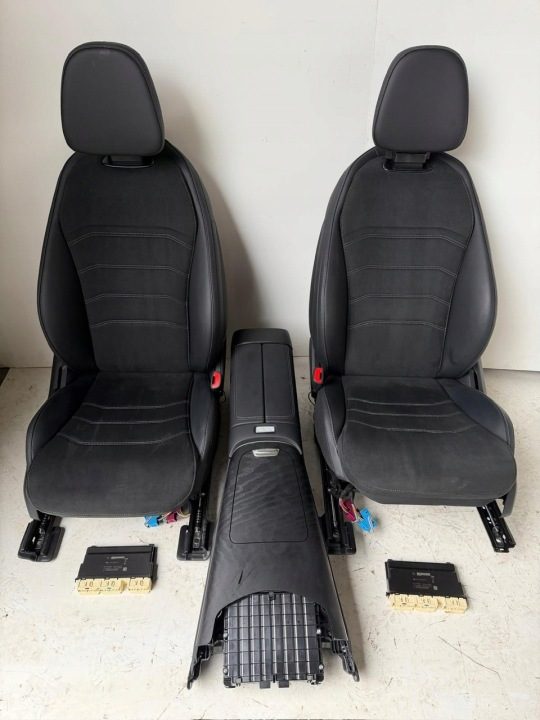 ИДЕАЛЬНЫЕ СИДЕНЬЯ КОМПЛ. ОБШИВКИ + МОДУЛИ С ПОДОГРЕВОМ MERCEDES W214 АЛЬКАНТАРА 25 г. 1, фото 1