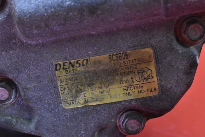 КОМПРЕССОР КОНДИЦИОНЕРА 51747318 FIAT IDEA 1.4 8V 77 Л.С. 03-20, фото 6