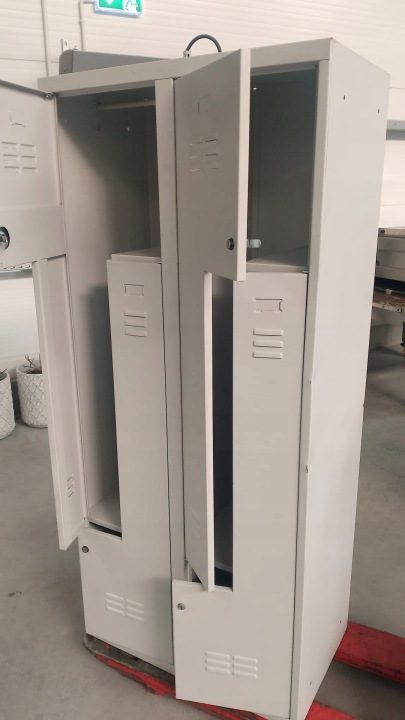 Шкаф РАБОЧИЙ для одежды pracownicza czterodrzwiowa типа L 180x80x50 см Mega-M, фото 3