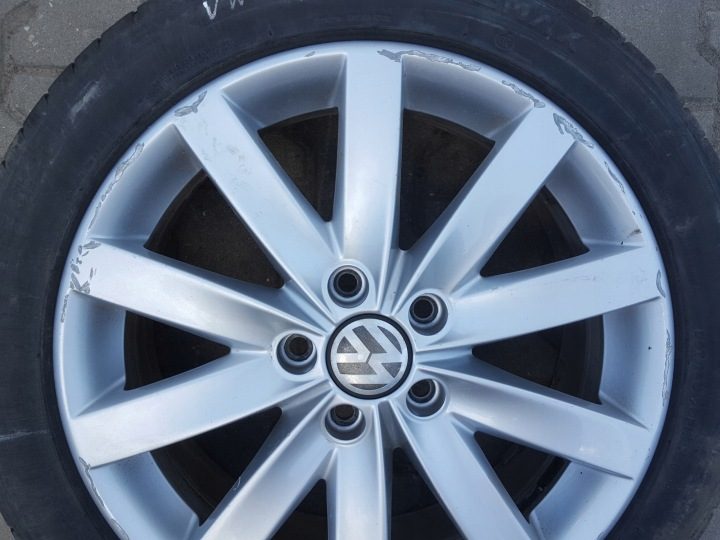 Литой диск Volkswagen OE Touran Jetta Golf 7.0" x 17" 5x112 ET 54, фото 3