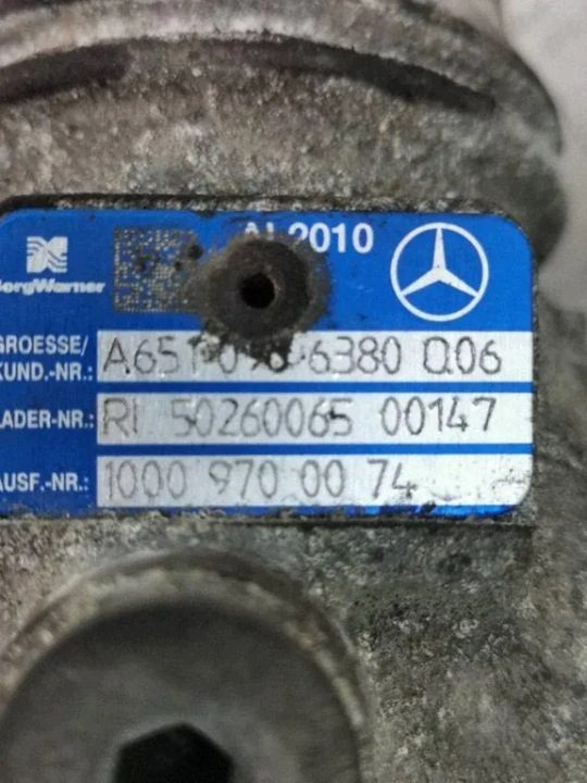 Турбина MERCEDES-BENZ A6510986380 2.2L дизель 140 кВт 2016, фото 4