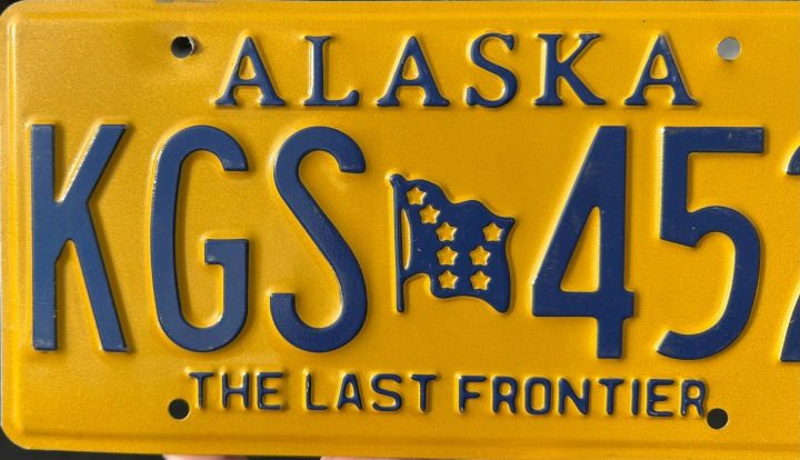 ALASKA табличка номерная с США rzadkość, фото 3