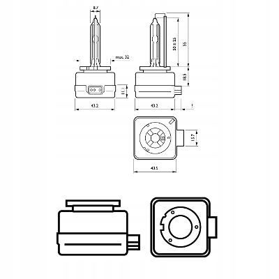 Philips D3S (газовый фонарь газоразрядный) 35 Вт 42403XV2C1, фото 7