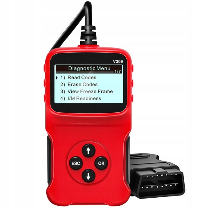 Инструмент диагностический для автомобиля сканер OBD2 V309 LCD, фото 1