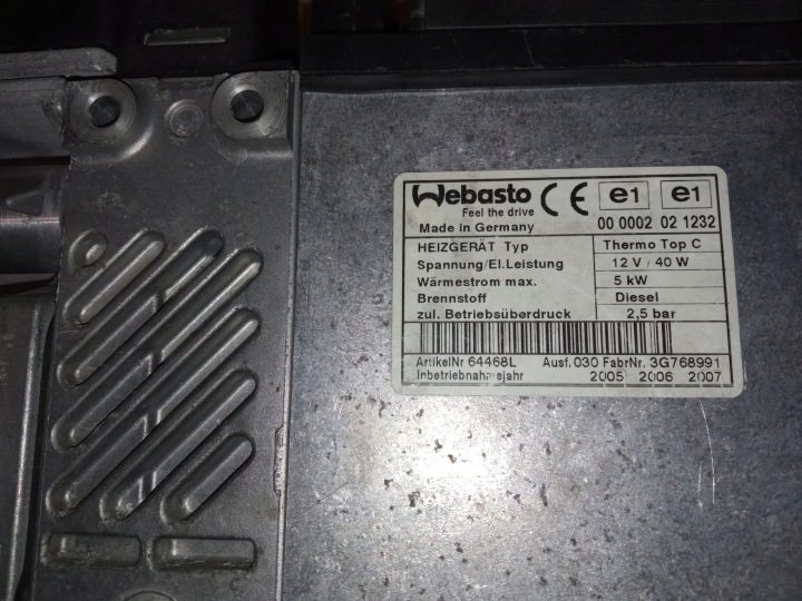 Webasto Thermo Top C 5,2 кВт ДИЗЕЛЬ 23 godziny!, фото 3