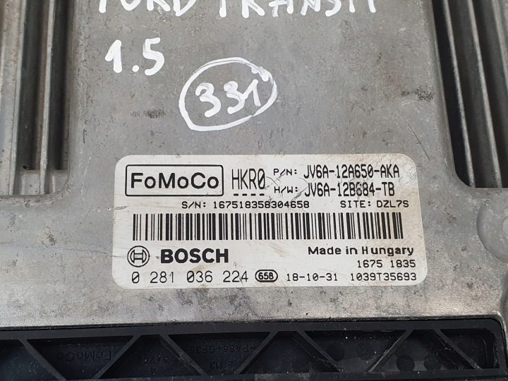 БЛОК УПРАВЛЕНИЯ ДВИГАТЕЛЕМ Ford Transit Connect 1.5 TDCI ЭБУ JV6A-12A650-AKA, фото 2