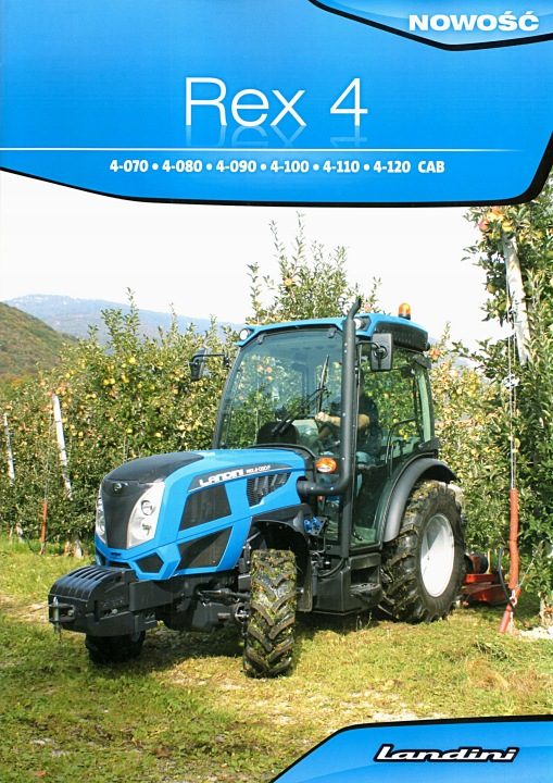 ПРОСПЕКТ LANDINI REX 4. ТРАКТОРЫ СЕЛЬСКОХОЗЯЙСТВЕННЫЕ, фото 1