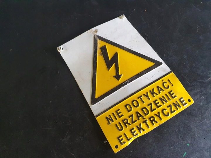 ТАБЛИЧКА INFORMACYJNA НЕ DOTYKAĆ УСТРОЙСТВО ЭЛЕКТР., фото 3
