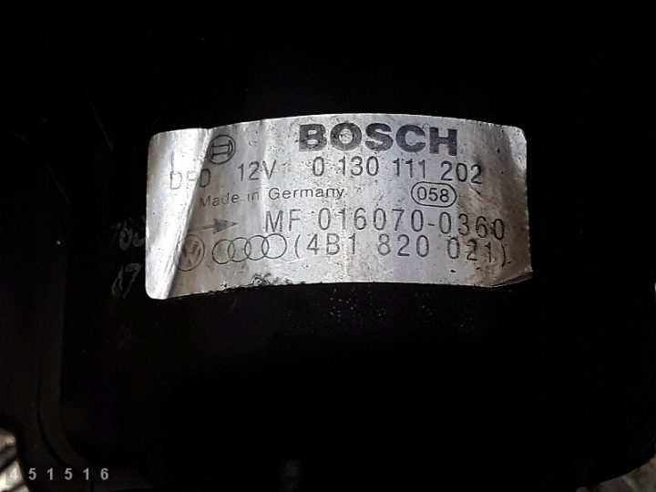 1997 Audi A6 Вентилятор моторчика вентилятора печки 4b1820021, фото 4