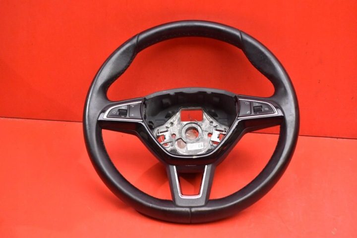 РУЛЬ КОЖАНЫЙ МУЛЬТИФУНКЦИОНАЛЬНЫЙ 5L0419091G SKODA YETI РЕСТАЙЛИНГ 13-18, фото 1