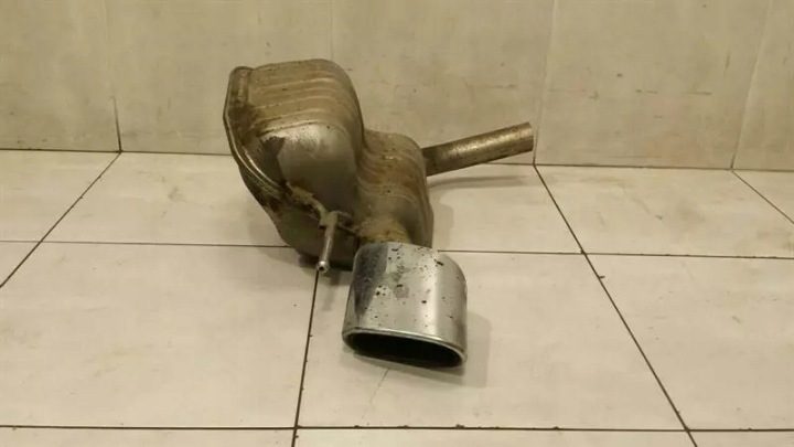 Mercedes SL350 R230 выхлоп silencer A2304900021 silencer левый, фото 2