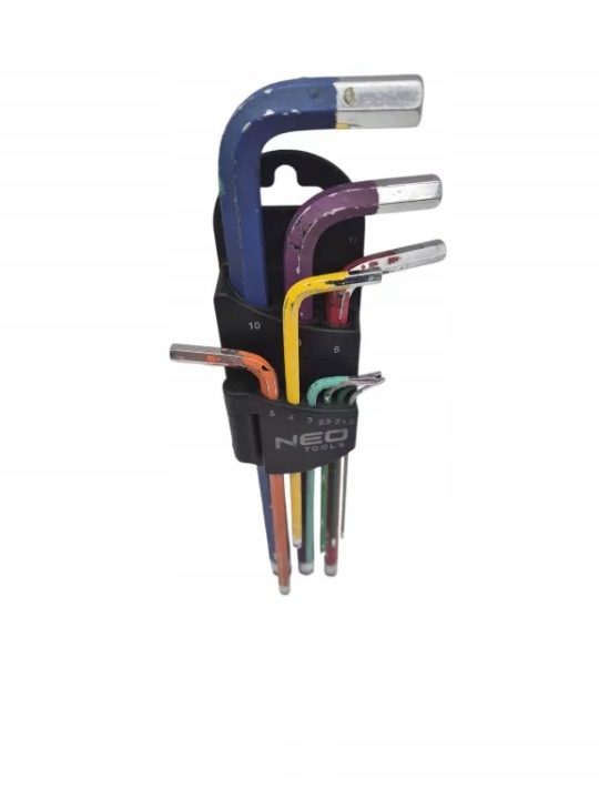 Ключ шестигранный NEO TOOLS TORX цветной 9 шт. сталь stopowa, фото 2