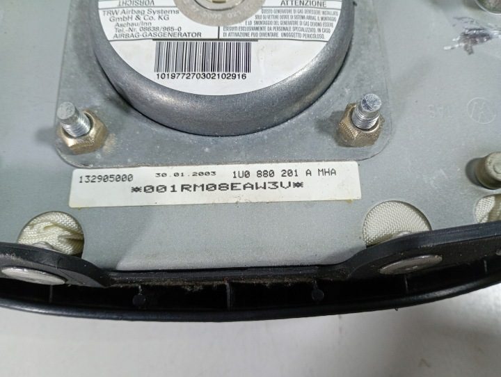 SKODA Octavia 1 I 96-10 ПОДУШКА БЕЗОПАСНОСТИ AIRBAG РУЛЯ OE 1U880201A, фото 5