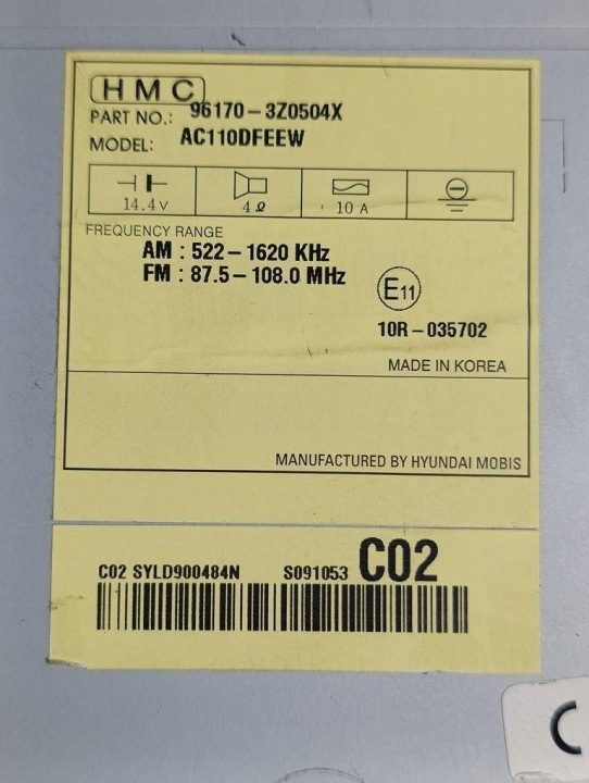 Hyundai I40 магнитола CD 96170-3Z0504X, фото 6