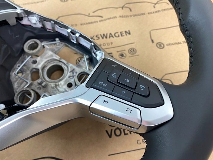 GD VW Tiguan III 571 руль кожа 571419089F оригинальная 5 л.с., фото 3