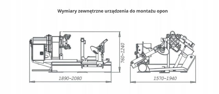 Dwubiegowa montażownica для шин ciężarowych ATH 7226 Well Kraft, фото 8