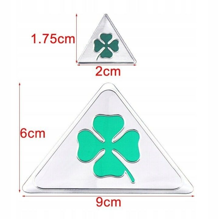 4 Lucky Clover Leaf Green Silver Металл Badge для Stelvio Sportwagon, фото 2