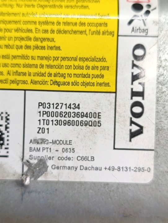 Volvo V40 II R-Design 12-19 Подушка безопасности коленная airbag 31271434, фото 3