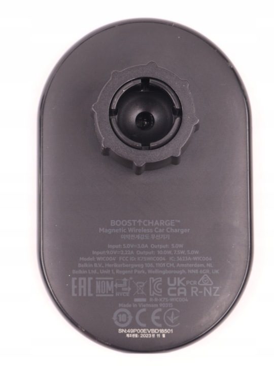 Кронштейн автомобильный магнитный Belkin индуктивный MagSafe 10W для решетки, фото 3