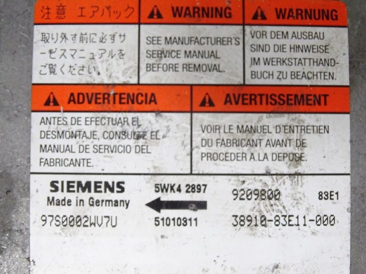 Модуль датчик подушек безопасности AIRBAG Opel Agila A 2000-2007, фото 4
