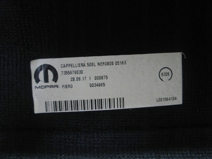 ПОЛКА ЗАДНЯЯ БАГАЖНИКА 7355979030 FIAT 500L 2012-2022r. ОРИГИНАЛ, фото 11