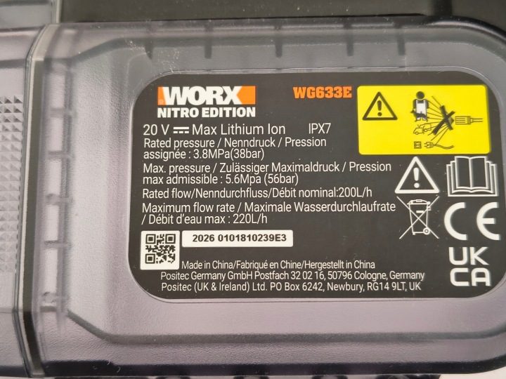 Мойка Worx WG633E.9 Hydroshot 20V, фото 6