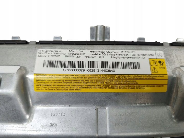 ПОДУШКА БЕЗОПАСНОСТИ КОЛЕННАЯ MERCEDES A W176 A1768600302, фото 3