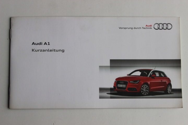 AUDI A1 8X 2011 г.- ИНСТРУКЦИЯ ПО ЭКСПЛУАТАЦИИ ,SKRÓCONA , j.niemiecki, фото 1