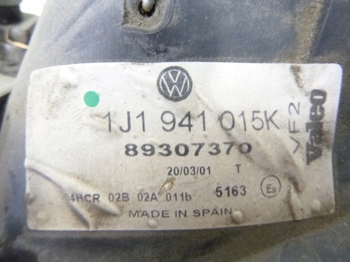 Фара Передняя сторона левая Volkswagen Golf IV 1J1941015C, фото 6