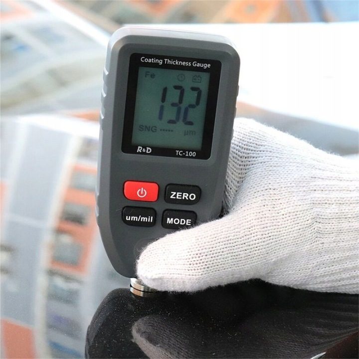 R&D TC100 цифровой измеритель толщины краски, фото 4