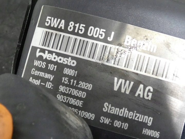 АВТОНОМНЫЙ ОТОПИТЕЛЬ WEBASTO VW SKODA SEAT AUDI 5WA815005J, фото 6